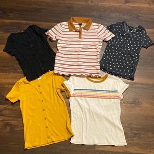 Lot of 5 Girls Size 10/12 Shirts